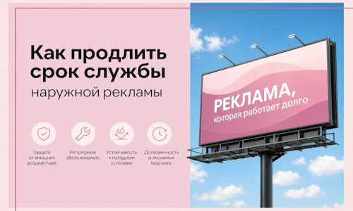 Как продлить срок службы наружной рекламы в Мичуринске