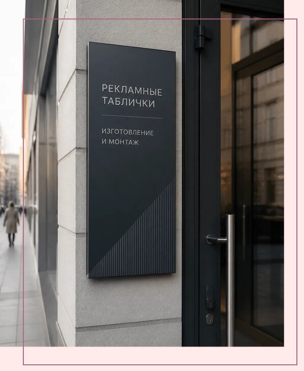 Рекламные таблички в Мичуринске по цене от 4659 р. | Аванза-Мчр