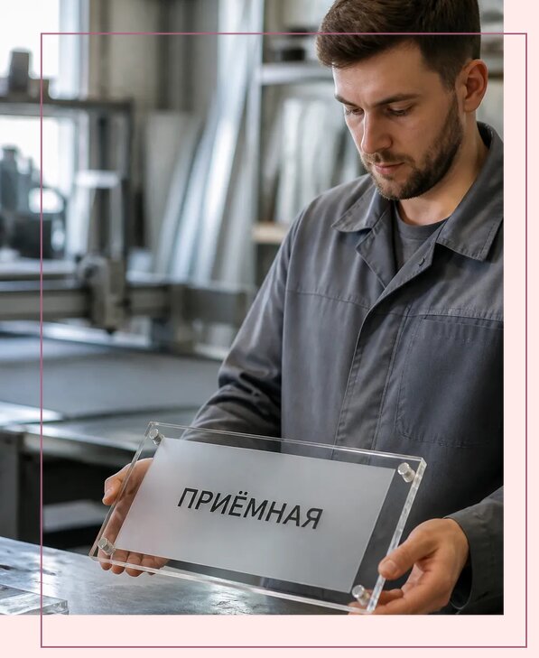 Таблички из оргстекла на заказ в Мичуринске от 4038 р. | Аванза-Мчр