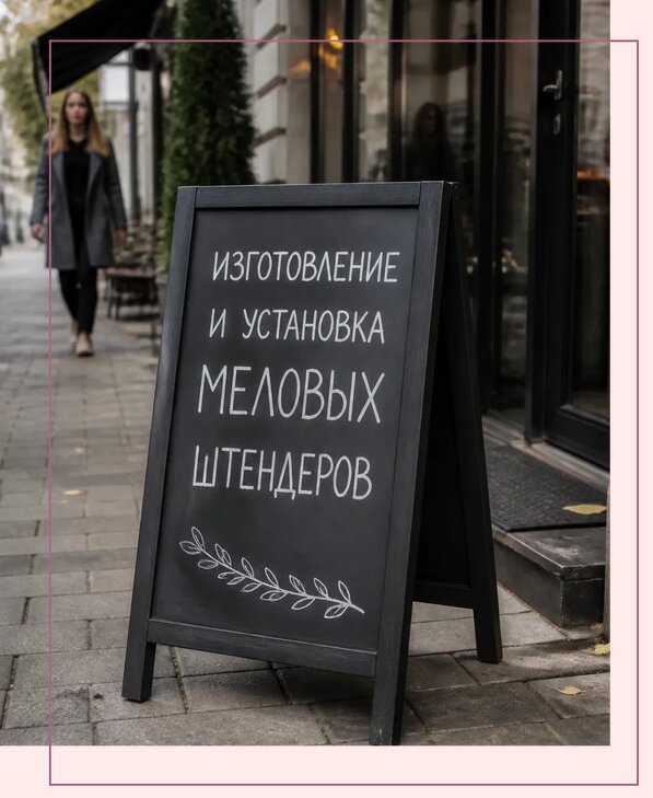 Меловые штендеры в Мичуринске по цене от 6730 р. | Аванза-Мчр